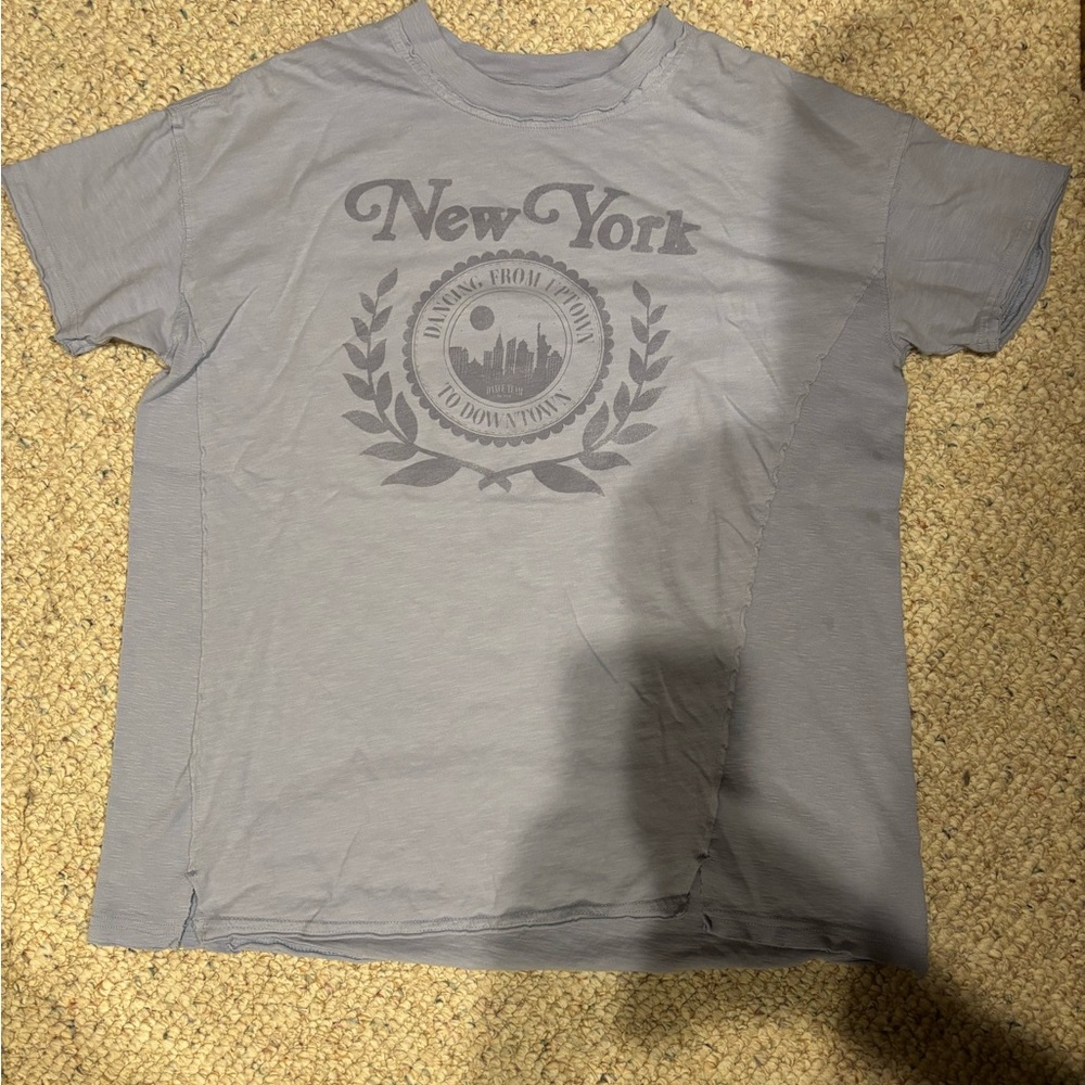 Aerie Gray New York Short Sleeve Tee